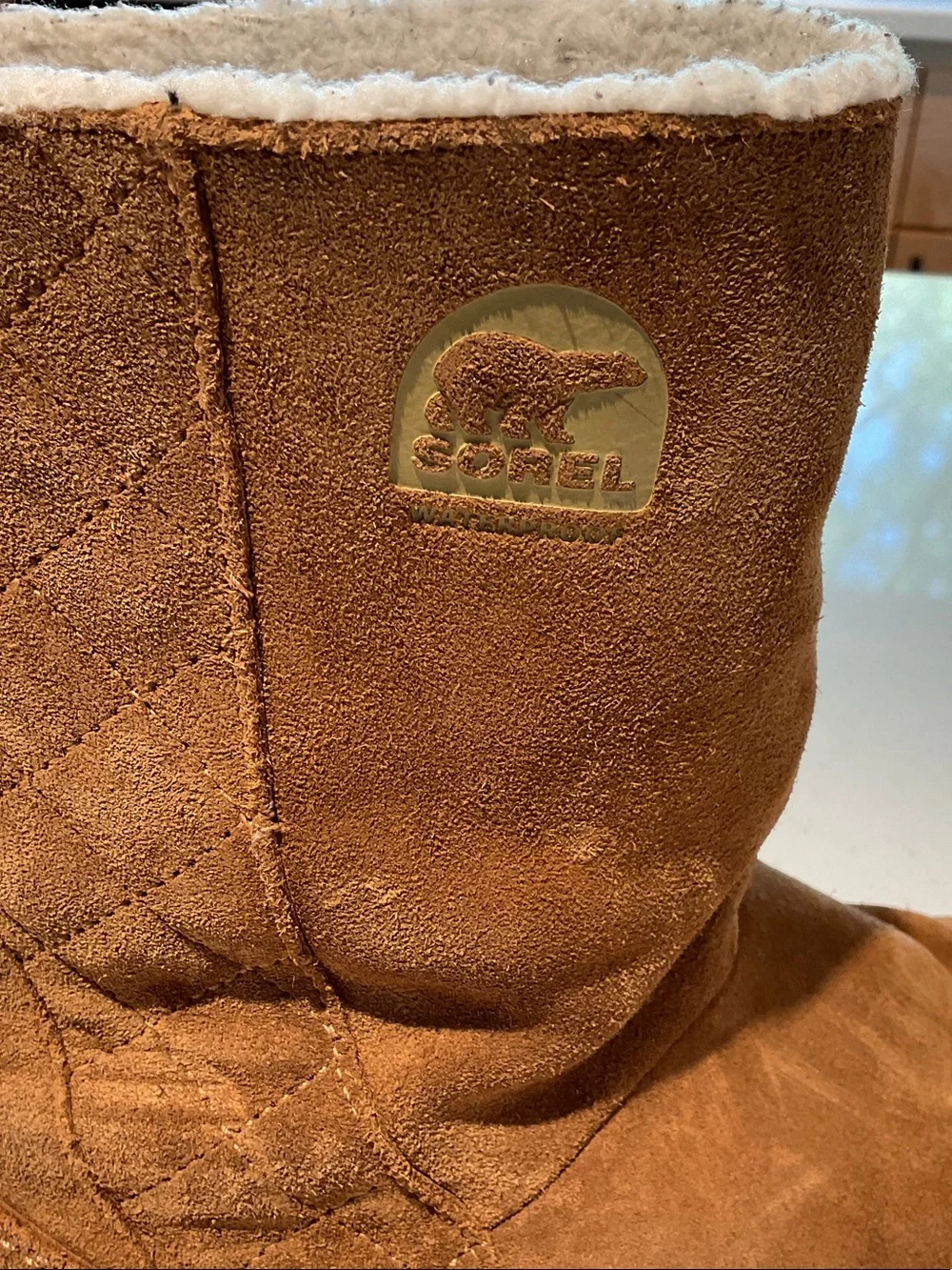 Sorel Suede Pull-On Boots, 7.5, GUC